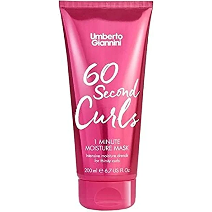 Umberto Giannini 60 sec Curl Moisture Mask, Haarkur für lockige Haare mit Sheabutter und Bio-Kokosnussöl, 210 g – Bild 1