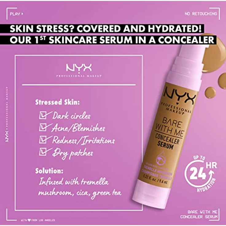 NYX Professional Makeup Bare With Me Serum Concealer 12 Rich 9,6 ml  – Bild 2