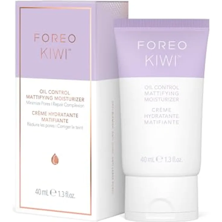 FOREO KIWI Oil Control Mattierende Feuchtigkeitscreme - Vegan, 40 ml, für fettige Akne-Haut & mit Aftercare-Pflege - Hautverträglichkeit bestätigt, in grün