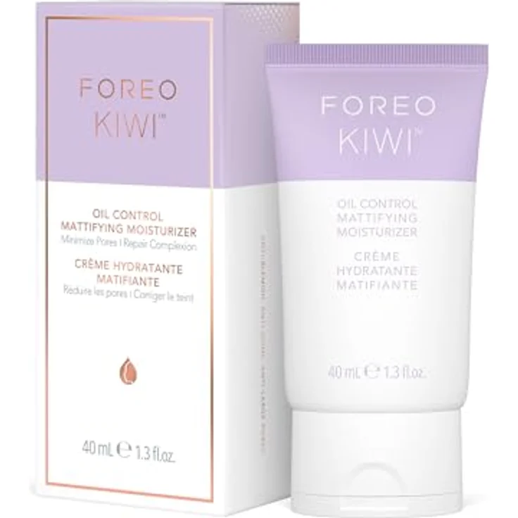 FOREO KIWI Oil Control Mattierende Feuchtigkeitscreme - Vegan, 40 ml, für fettige Akne-Haut & mit Aftercare-Pflege - Hautverträglichkeit bestätigt, in grün – Bild 1