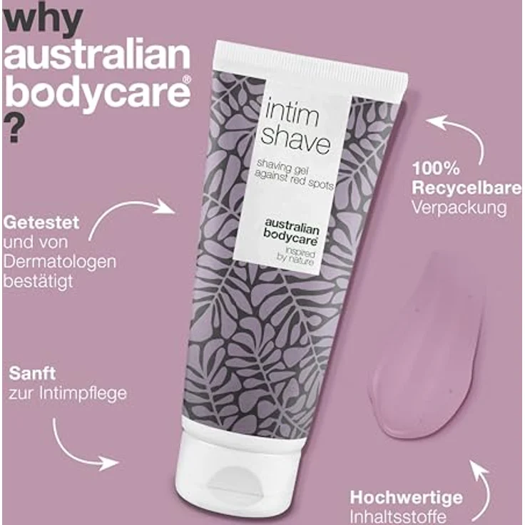 Australian Bodycare Intim Shave 200 ml | Transparentes Rasiergel für die Intimrasur | Gegen Eingewachsene Haare, rote Pickel, Rasurbrand bei Haarentfernung im Intimbereich | Natürliches Teebaumöl – Bild 4
