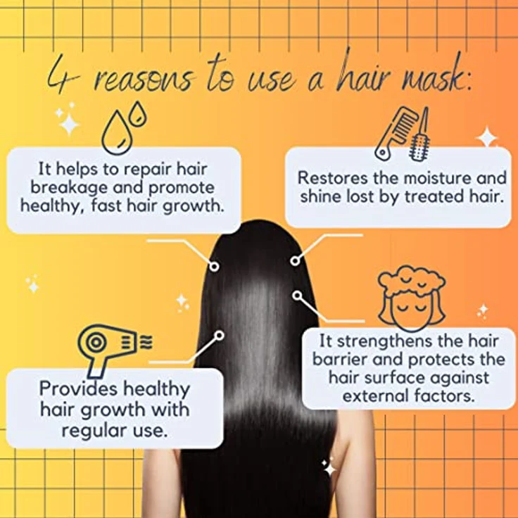 Morfose Biotin Hair Mask 500ml, Haarpflegemaske für volles und kräftiges Haar, revitalisierendes Biotin, geeignet für alle Haartypen – Bild 5