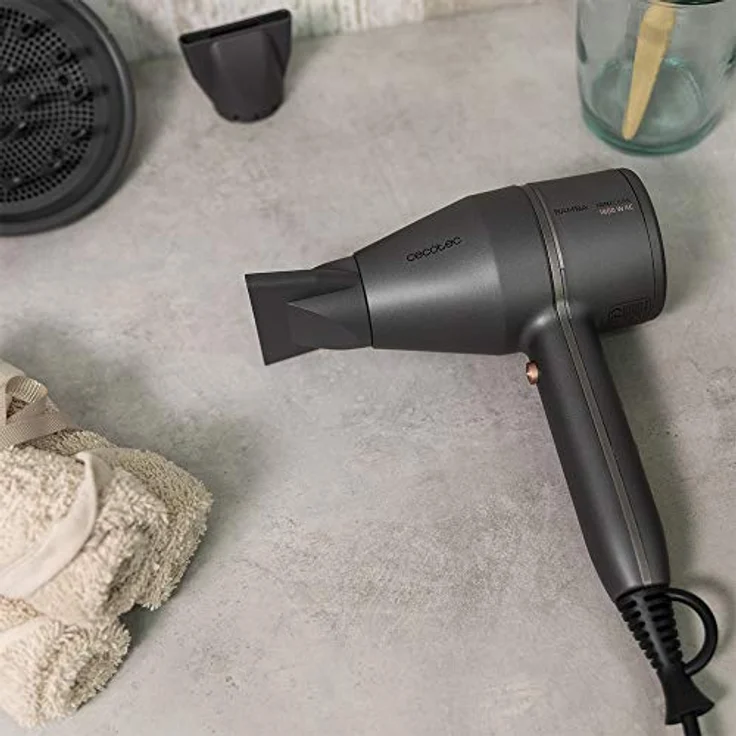 Cecotec Bamba IoniCare 5500 PowerStyle 1800W Grau zum schnellen Trocknen der Haare, mehr Volumen oder Schwung – Bild 3