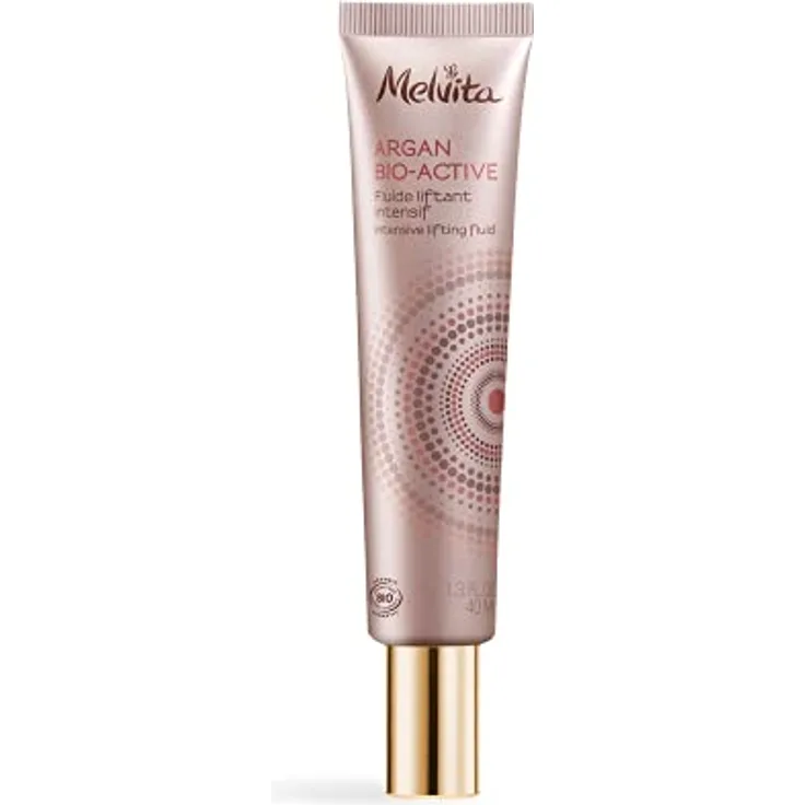 Melvita – Intensiv-Lifting-Fluid Argan Bio Active – Glättet Falten und Fältchen – Strafft – Strafft die Gesichtskonturen – 99% natürlich – Bio-zertifiziert – Flasche 40 ml
