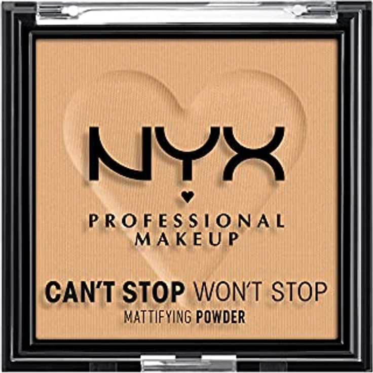 NYX Professional Makeup Can't Stop Won't Stop Mattifying Powder, 6 g, atmungsaktiver Puder für matten Teint, Golden 05 – Bild 1