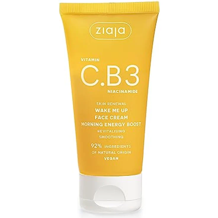 Ziaja VITAMIN C.B3 NIACINAMIDA Wake Me Up Revitalisierende Tagespflege, 50 ml - Leichte Gesichtscreme mit seidigem Finish, Morgenergieboost - 50 ml – Bild 1