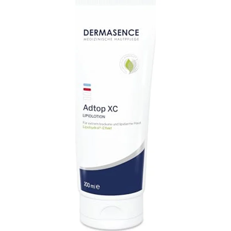 DERMASENCE Adtop XC Lipidlotion, 200 ml - Rückfettende Lotion für sehr trockene Haut - Mit Squalan, natürlichen Ölen und Johanniskraut-Extrakt - Parfümfrei & vegan – Bild 1