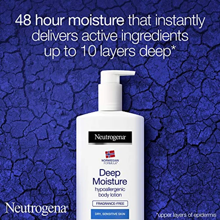 Neutrogena Deep Moisture Body Lotion Dry Skin 400 ml  – Bild 4