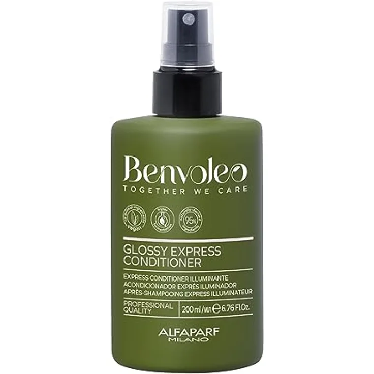 Alfaparf Milano Benvoleo Glossy Express Conditioner, 200 ml, veganer Haarbalsam für geschmeidiges und glänzendes Haar