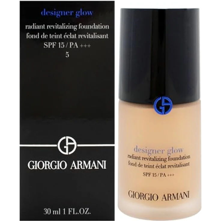 GIORGIO ARMANI Designer Glow Radiant Revitalizing Foundation SPF 15 No.5 (30 ml) – Bild 1