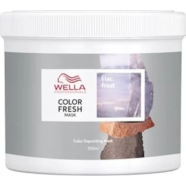Wella Professionals Color Fresh Mask Lilac Frost - Haarkur mit pflegender Silber Tönung und Avocadoöl - 500 ml