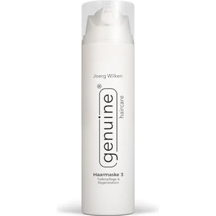 genuine haircare Haarmaske 3, Intensivpflege für trockenes und coloriertes Haar, mit Arganöl, Jojobaöl & Hyaluron, 200 ml