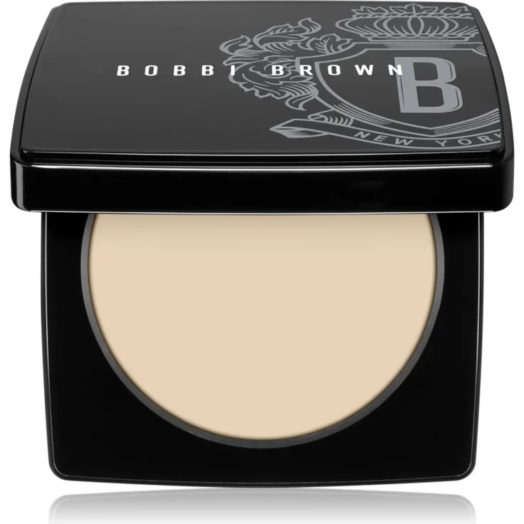 Bobbi Brown Sheer Finish Pressed Powder Relaunch, feiner Kompaktpuder, Farbton Pale Yellow, 9 g, mattierendes Finish, kaschiert Unvollkommenheiten