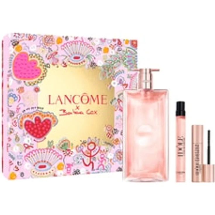 LANCÔME Idôle Duftset 50 ml + EdP 10 ml + Mini Lash Idôle Flutter Mascara, ikonischer Blumenduft mit Bergamotte, Birne und Rose