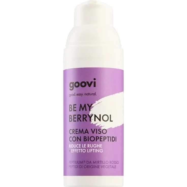 GOOVI Be My Berrynol Face Cream, Anti-Aging Gesichtscreme mit Biopeptiden und Hyaluronsäure, 50ml, straffende Gesichtspflege für alle Hauttypen – Bild 3