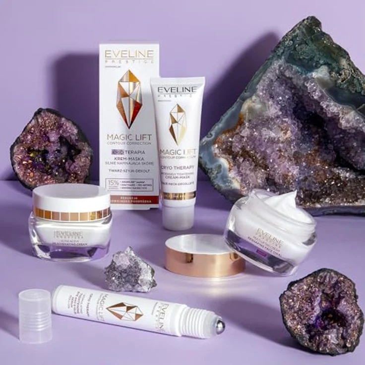 Eveline Cosmetics Magic Lift Augen- & Lidserum mit Diamant-Essenz und Koffein, Sofortige Hautstraffung & Feuchtigkeit, Roll-On 30ml – Bild 2