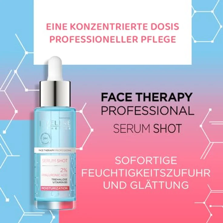 EVELINE COSMETICS Hydratisierendes 2% Hyaluron serum mit Trehalose und Vitamin B5 für das Gesicht, 30ml – Bild 3