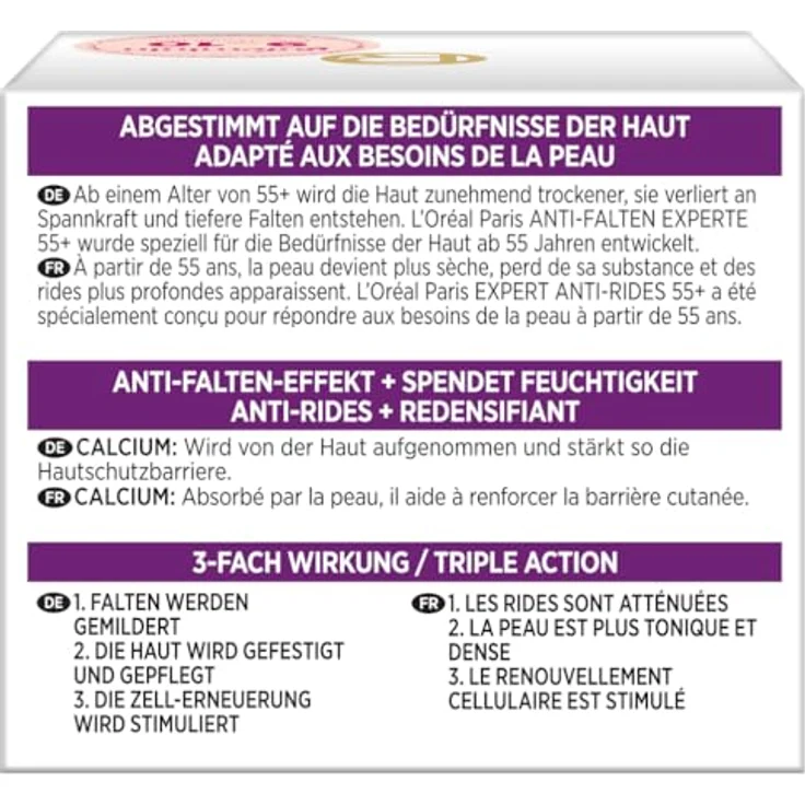 L'Oréal Paris Anti-Falten-Experte 55+ Calcium Nachtcreme 50 ml – Bild 5