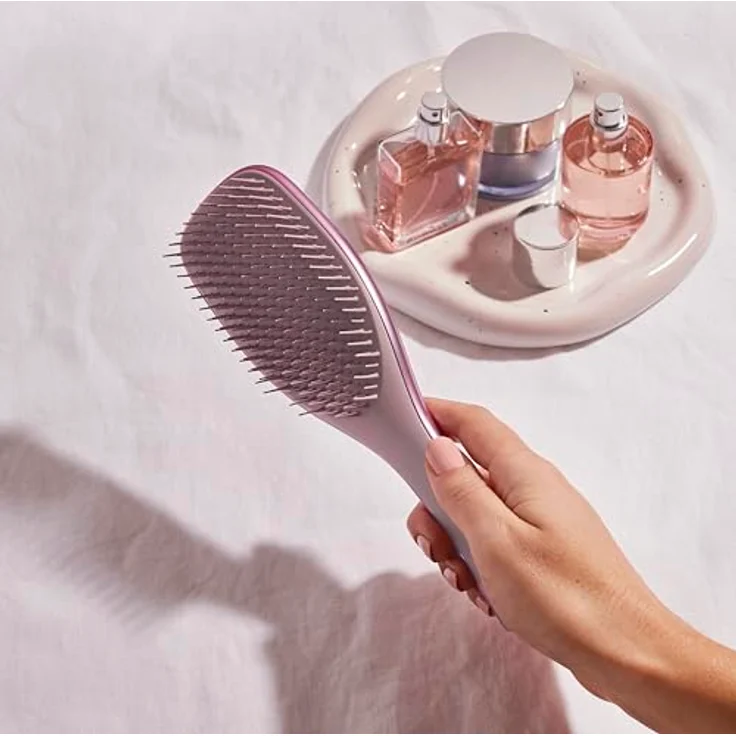 Tangle Teezer The Ultimate Detangler Chrom-Haarbürste, für nasses und trockenes Haar, entwirrt alle Haartypen, reduziert Haarbruch, beseitigt Knoten, zweistufige Zähne und bequemer Griff, – Bild 5