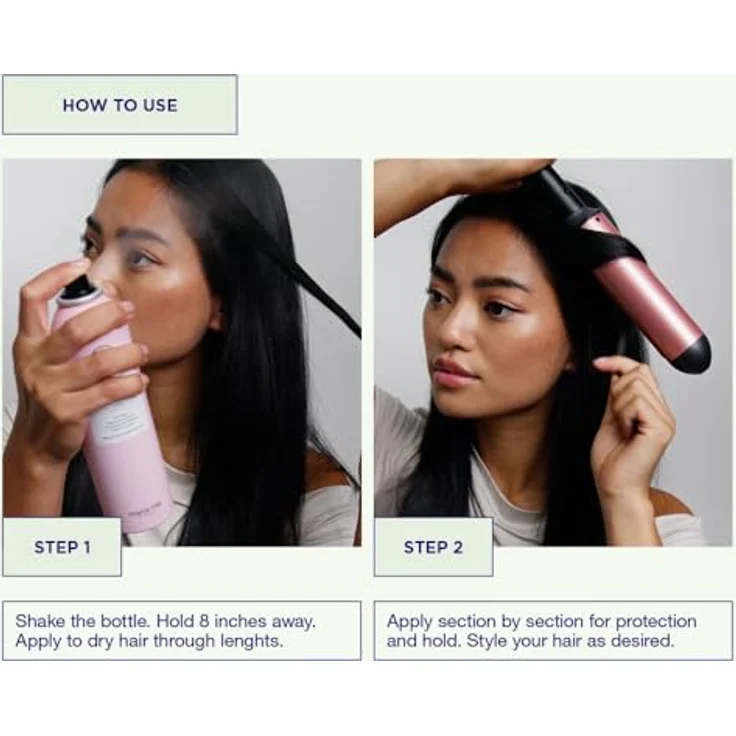 Maria Nila Shaping Heat Spray, 250 ml Thermo-Spray, 2/5 Halt, schützt das Haar bei Verwendung von Heizgeräten, fruchtig blumiger Duft, 100% vegan/sulfat-/parabenfrei – Bild 3