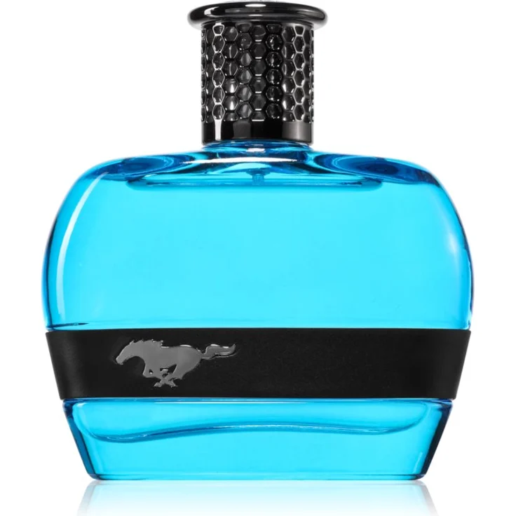 Mustang Blue EDT, Herrenduft 100 ml, aromatische Kräuter- und Fruchtnoten mit Moschus