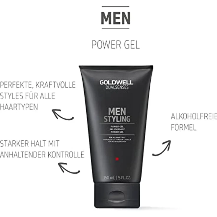 Goldwell Dualsenses Men Power Styling Haargel für Herren, alle Haartypen 150 ml – Bild 2