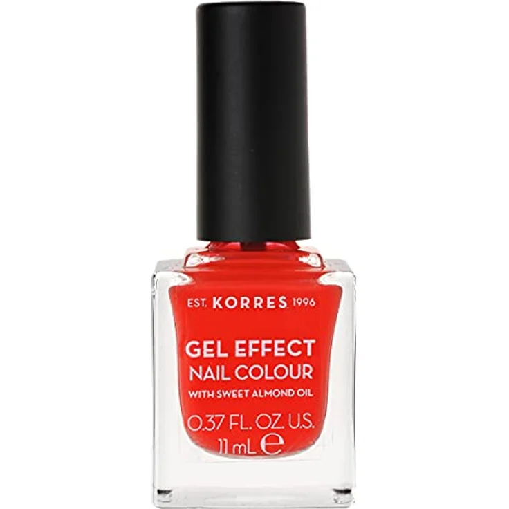 KORRES Sweet Almond Nail Colour - 45 coral, veganer Nagellack mit Gel-Effekt, 11 ml – Bild 1