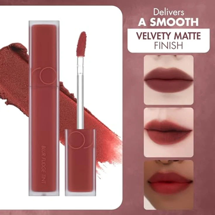 rom&nd Blur Fudge Tint 5g, Lippenstift mit Samt-Matt-Finish, Farbe 03 MUSKY – Bild 5