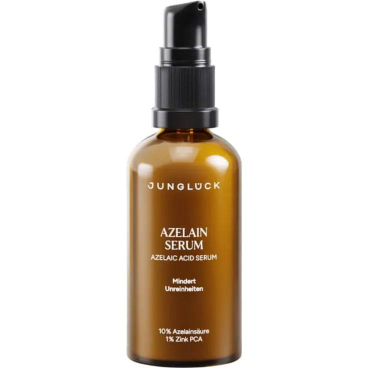 Junglück Azelain Serum Feuchtigkeitsserum mit 10% Azelainsäure, antibakteriell und entzündungshemmend, 50 ml