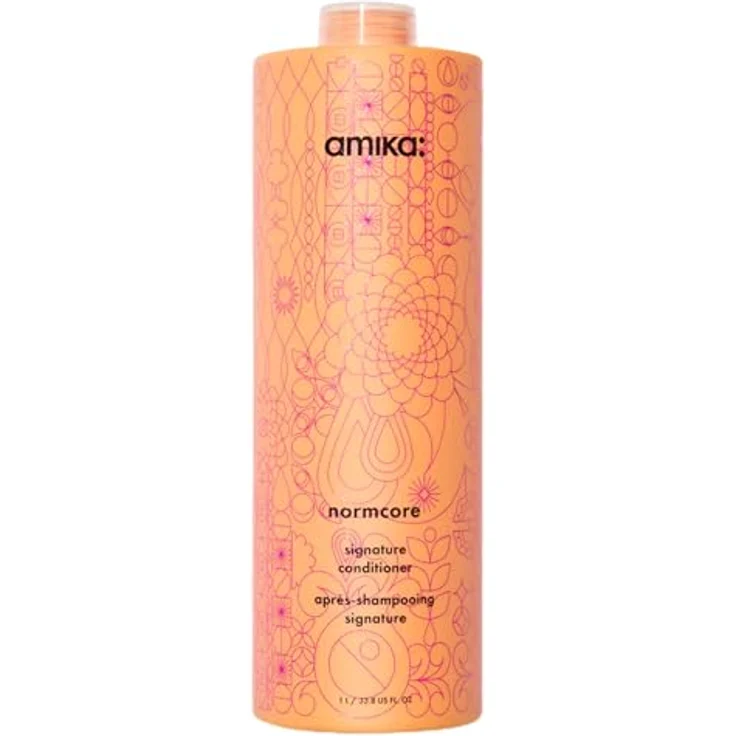 amika Normcore Signature Hair Conditioner 1000 ml, Haarspülung mit Vitaminen & Antioxidantien für Geschmeidigkeit & Pflege, intensive Feuchtigkeit, für feines Haar, vegan, sulfat- und parabenfrei – Bild 1