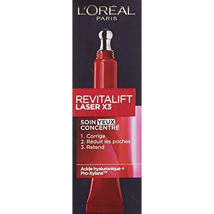 L'Oréal Paris - Augenpflege, dreifache Wirkung, Anti-Aging – Anti-Falten & Multi-Korrektur – mit Hyaluronsäure & Pro-Xylane – für alle Hauttypen – Revitalift Laser X3 – 15 ml – Bild 2