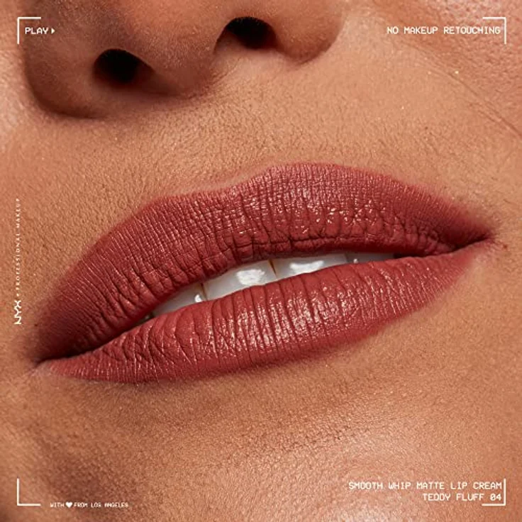 NYX PROFESSIONAL MAKEUP Smooth Whip Matte Lip Cream, Lippenstift 4 ml, Farbe 04 Teddy Fluff – Bild 7