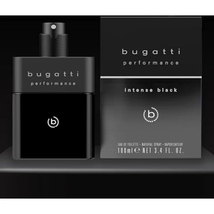Bugatti performance intense black Parfüm 100ml I Orientalisch-holziges Eau de Toilette Herren Parfüm mit Passionsfrucht, Kaschmir, Ambra & Moschus – Bild 4