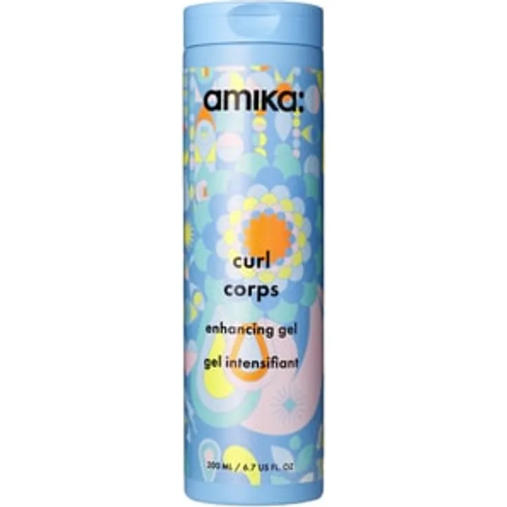 Amika Curl Corps Enhancing Gel, wetterfestes Haargel für elastische Locken ohne Crunch, 200 ml
