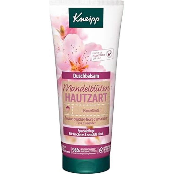 Kneipp Lieblingsmensch Geschenkset, Bodylotion und Duschbalsam für trockene & sensible Haut, 2x 200ml, Mandelblüten Hautzart Serie – Bild 3