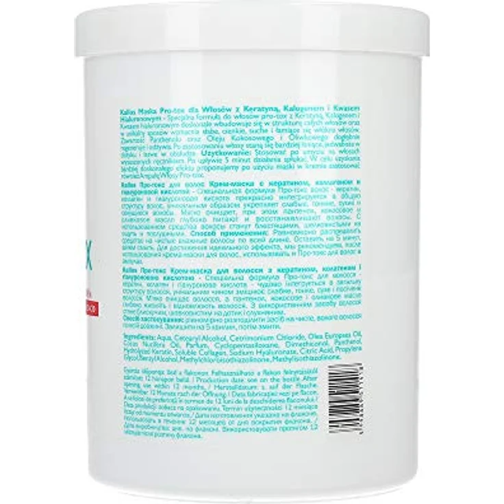 Kallos Cosmetics Hair Pro-Tox Haarmaske Für geschädigtes Haar 1000 ml – Bild 3
