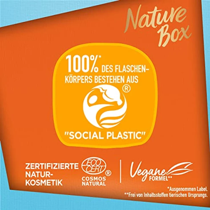 Nature Box Nährpflege-Haaröl (70 ml), Haaröl mit Argan-Öl sorgt für intensive Pflege und schützt vor Spliss, Flasche aus 100 % Social Plastic – Bild 3