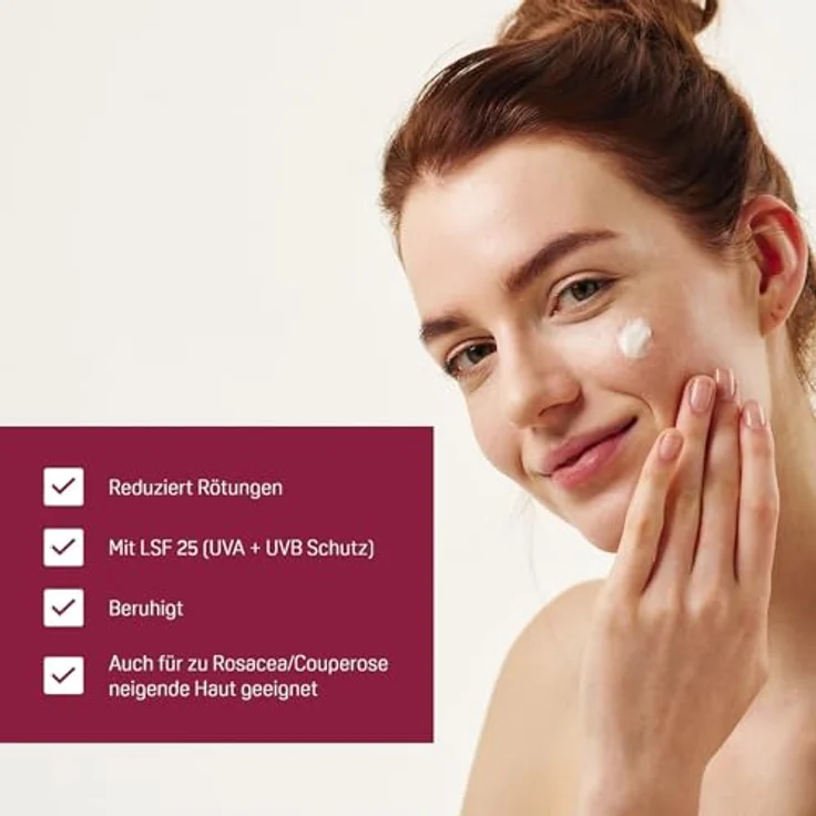 Physiogel Calming Relief Anti-Rötungen Tagescreme LSF25 - beruhigende Gesichtspflege für zu Rosacea und Couperose neigende Haut - 40 ml – Bild 3