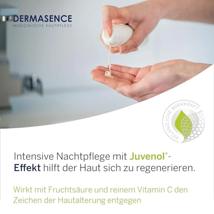 DERMASENCE Chrono Retare VIT-C Nachtpflege, 50 ml, Anti-Aging Nachtcreme mit Vitamin C & Fruchtsäure, parfümfrei, für reife Haut – Bild 3