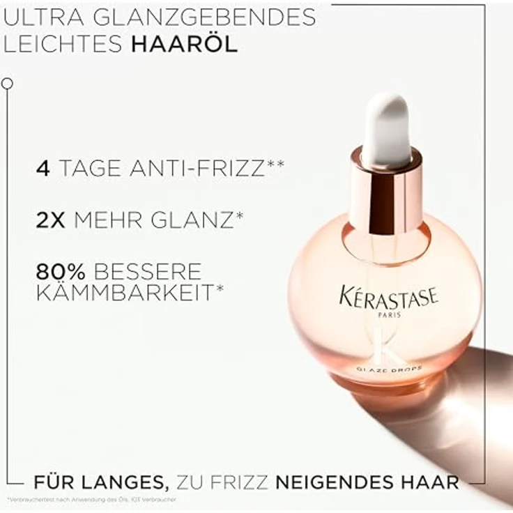 KÉRASTASE Kérastase Gloss Absolu Glaze Drops, Haaröl mit Wildrosenöl, für langes und frizz-anfälliges Haar, ultimativer Glanz, 45 ml – Bild 2