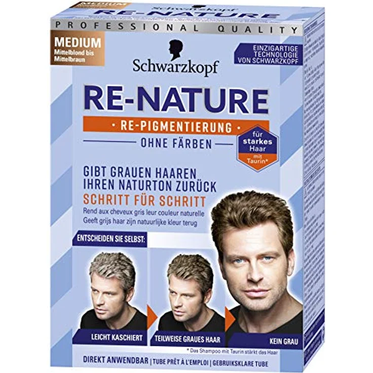 Schwarzkopf Re-Nature Re-Pigmentierung Männer Medium 145 ml – Bild 2