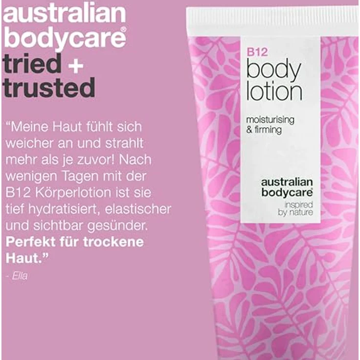 Australian Bodycare B12 revitalisierende Bodymilch, 200 ml, feuchtigkeitsspendend, intensiv pflegend, für Damen – Bild 5