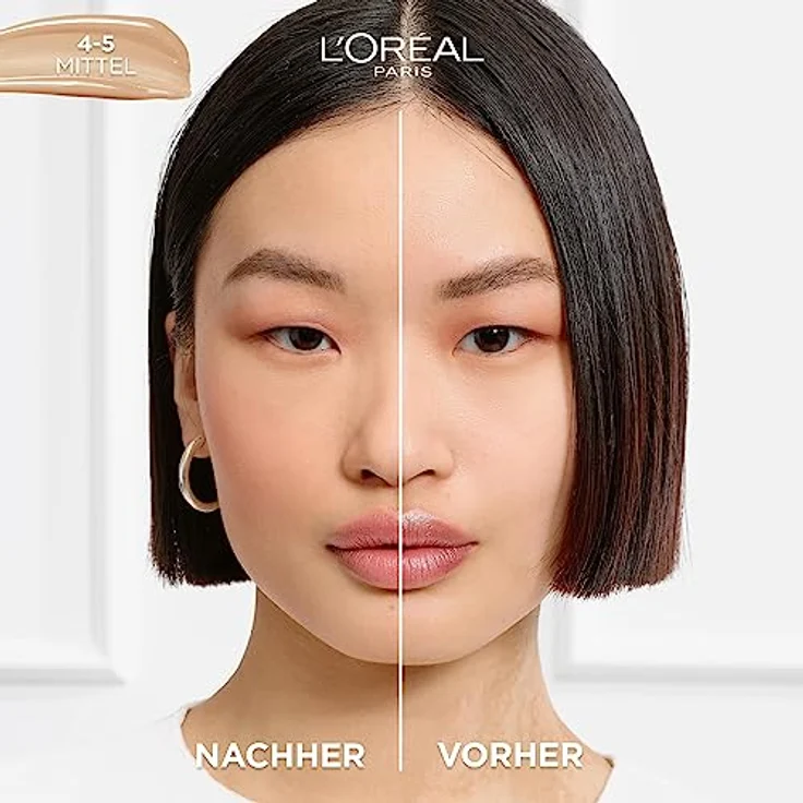 L'Oréal Paris Getöntes Serum, Pflegende, flüssige Foundation mit Hyaluronsäure, Perfect Match Tinted Serum, Nr. 4-5 mittel, 1 x 30 ml – Bild 4