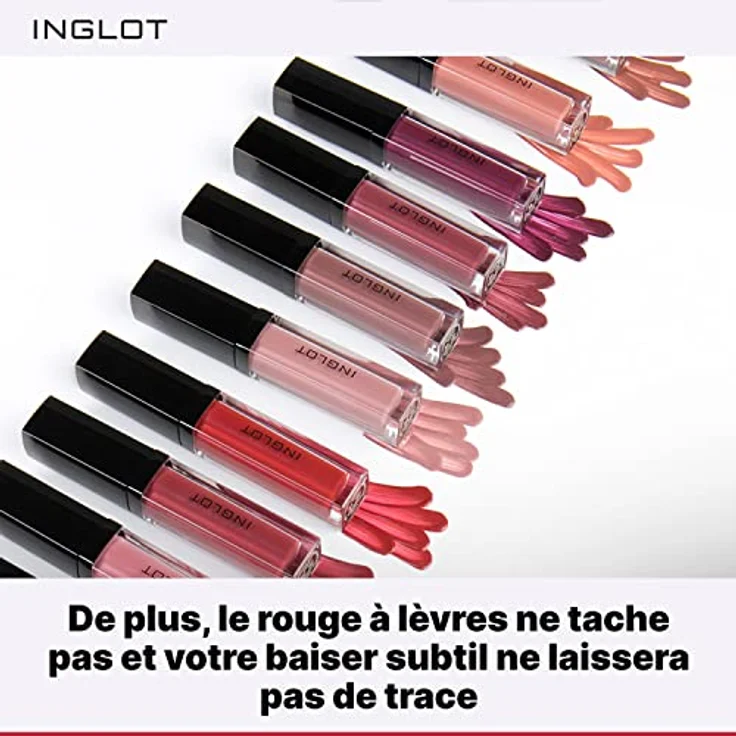 Inglot HD Lip Tint Matte Flüssiger Lippenstift, sattes Finish, langanhaltende Formel, 5,5 ml: 16, in elegantem Rot – Bild 4