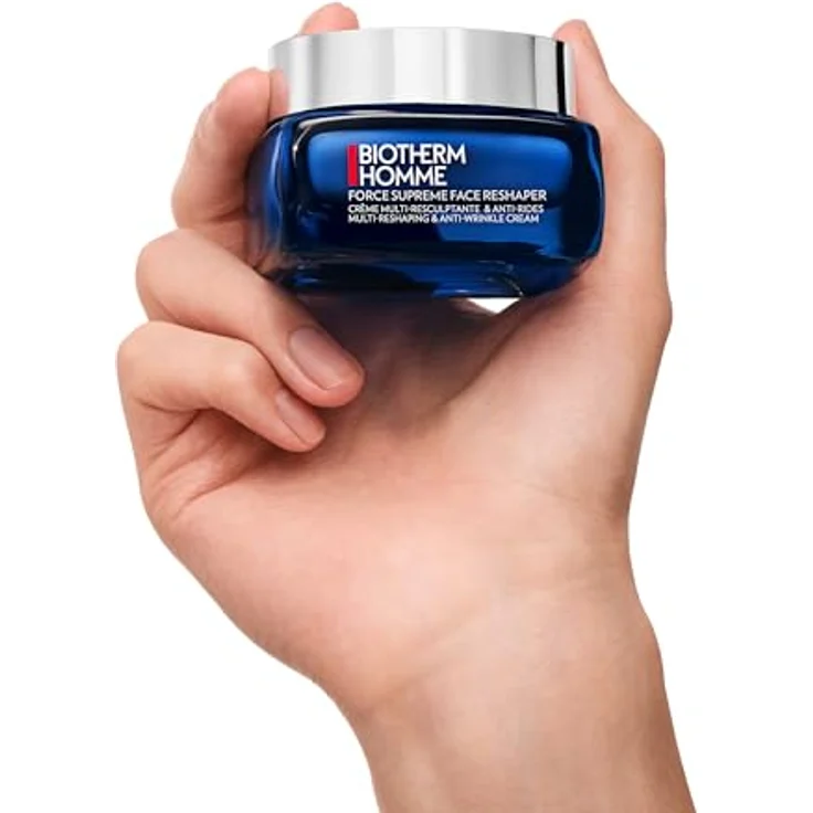 Biotherm Force Supreme Face Reshaper Cream, Straffende Anti-Falten Creme für Männer mit Neo-Proxylane und Biotech Plankton, 50ml – Bild 2