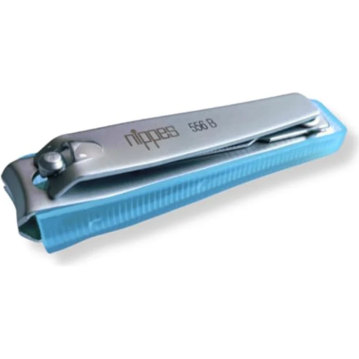 nippes Nagelknipser für Fuß- und Fingernägel | Mit Nagelfang | 6 cm | Fußnagel Knipser | Nagelpflege Knipser | Nagelknipser | Erleichtert das Kürzen von starken und festen Nägeln | Blau – Bild 1