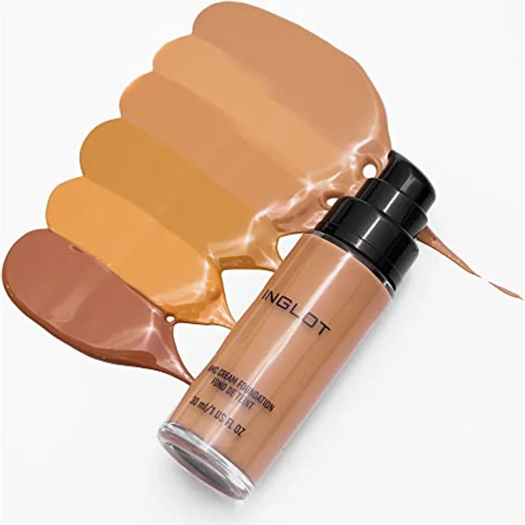 Inglot AMC Cream Foundation 30 ml MW100, wasserfeste Foundation mit mattem Finish und reflektierenden Pigmenten – Bild 4