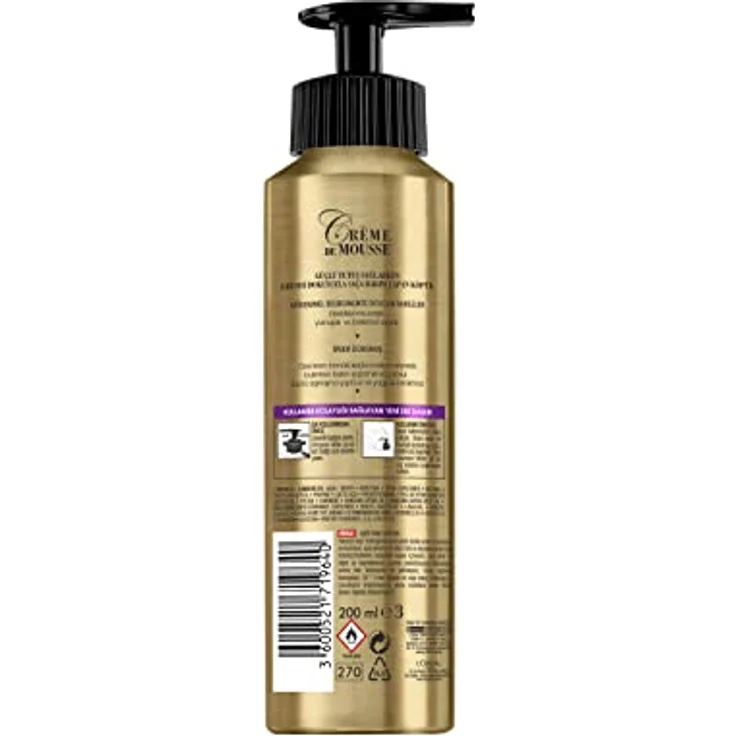 L'Oréal Paris Elnett Crème de Mousse für Locken, 3er Pack (3 x 200 ml) - Intensiv pflegend, perfekter Halt ohne Rückstände, mit innovativem Pumpspender – Bild 2
