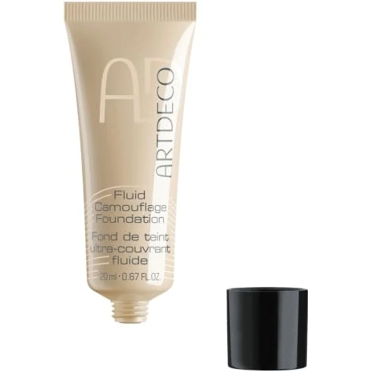 ARTDECO Fluid Camouflage Foundation - Stark deckendes Make-up für ebenmäßigen Teint - 1 x 20 ml – Bild 2