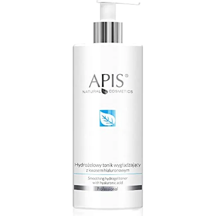APIS Glättendes Hydro-Gel-Gesichtswasser mit Hyaluronsäure, Extrakt aus Gurke, Lein | Hydrierte und glatte Haut | 500 ml